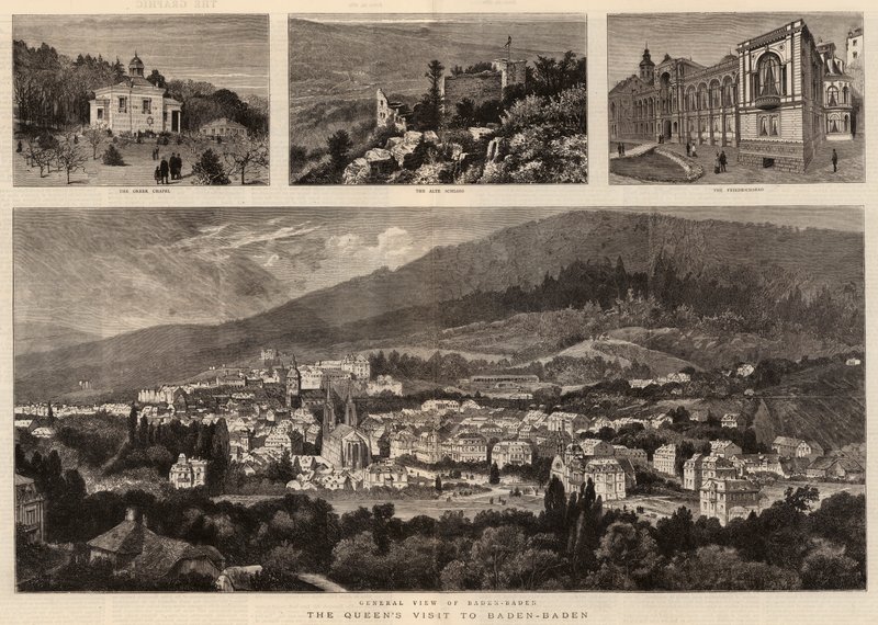 Drottningens besök i Baden-Baden av William Henry James Boot