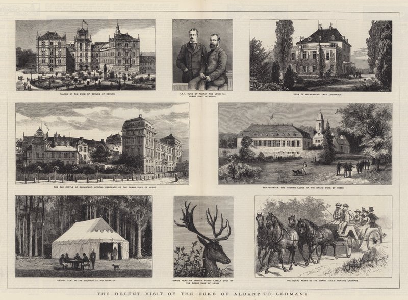 Hertigen av Albany besökte nyligen Tyskland av William Henry James Boot