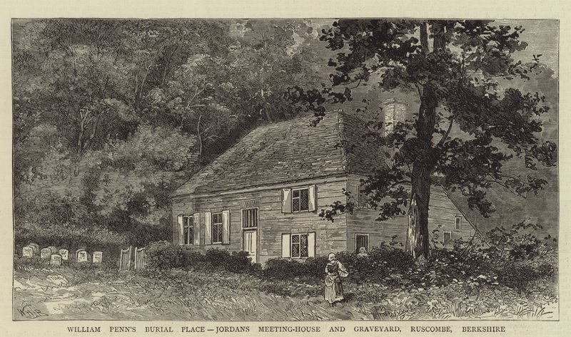 William Penns begravningsplats, Jordans Meeting-House and Graveyard, Ruscombe, Berkshire av William Henry James Boot
