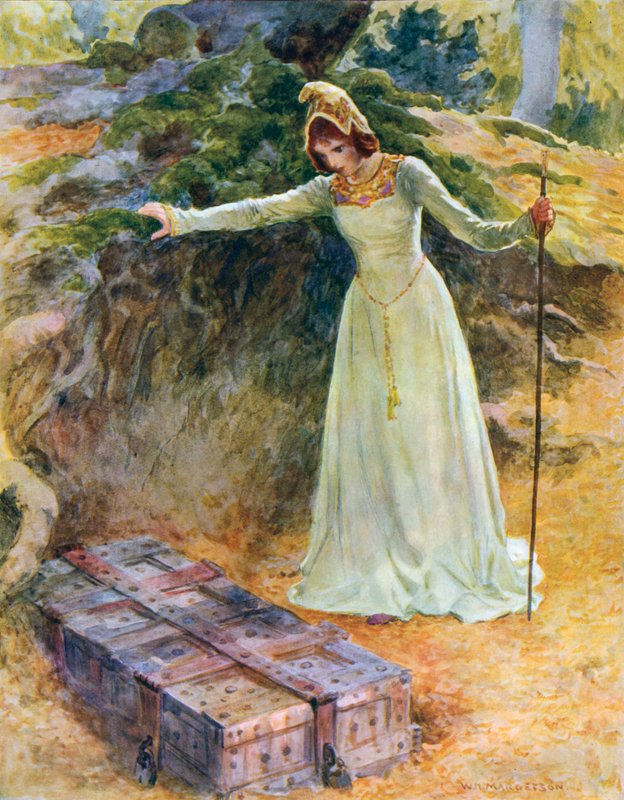 Prinsessan kom till järnkistan av William Henry Margetson