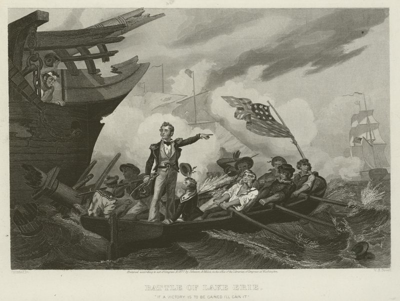 Slaget vid Lake Erie, 1813 av William Henry Powell