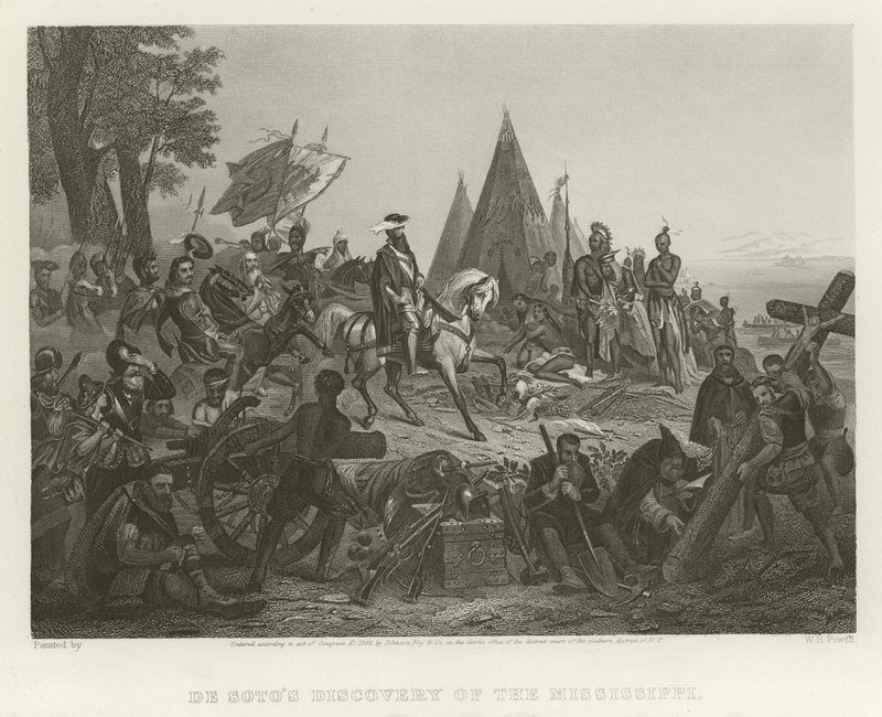 De Sotos upptäckt av Mississippi av William Henry Powell