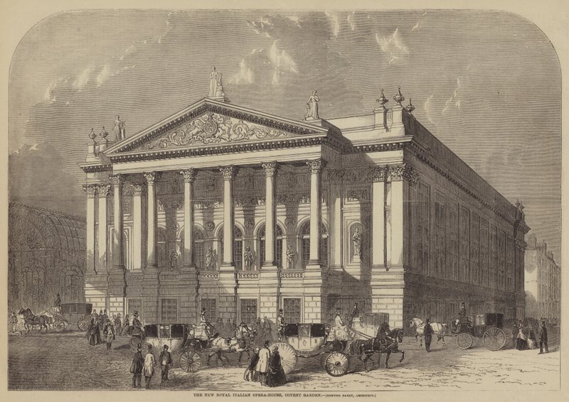 The New Royal Italian Opera-House, Covent Garden, Edmund Barry, arkitekt av William Henry Prior