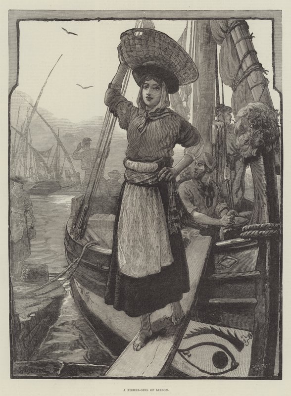 En Fisher-Girl från Lissabon av William Heysham Overend