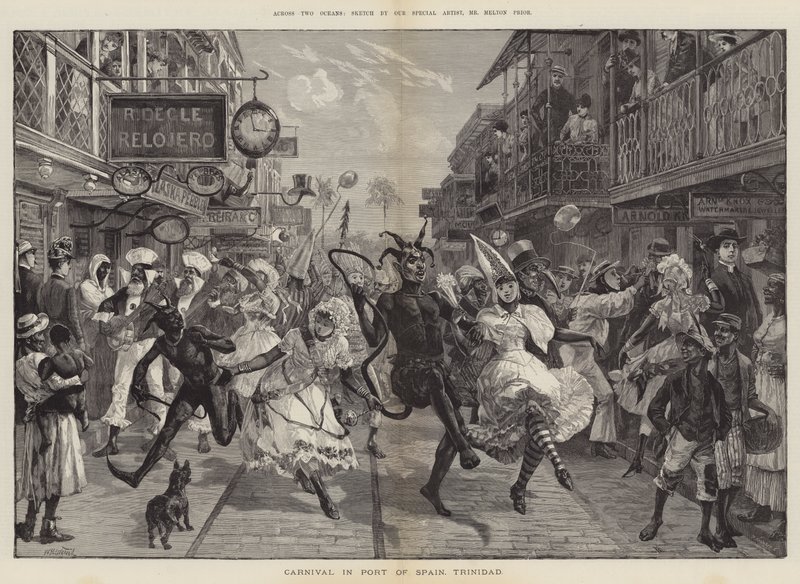 Över två hav, karneval i Port of Spain, Trinidad av William Heysham Overend