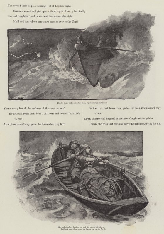 Grace Darling, av A C Swinburne av William Heysham Overend