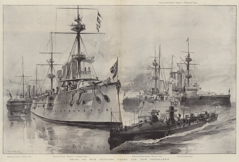 Ships of War bygger under det nya programmet av William Heysham Overend