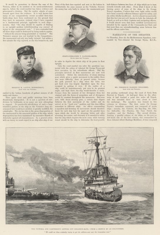 Förlusten av HMS Victoria av William Heysham Overend