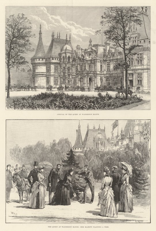 Drottningen på Waddesdon Manor av William Heysham Overend