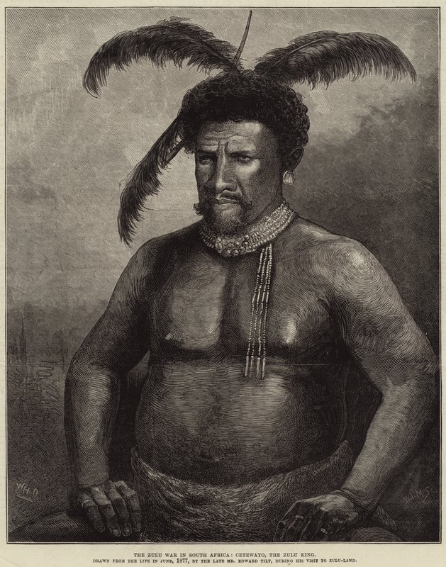 Zulukriget i Sydafrika, Cetewayo, Zulukungen av William Heysham Overend