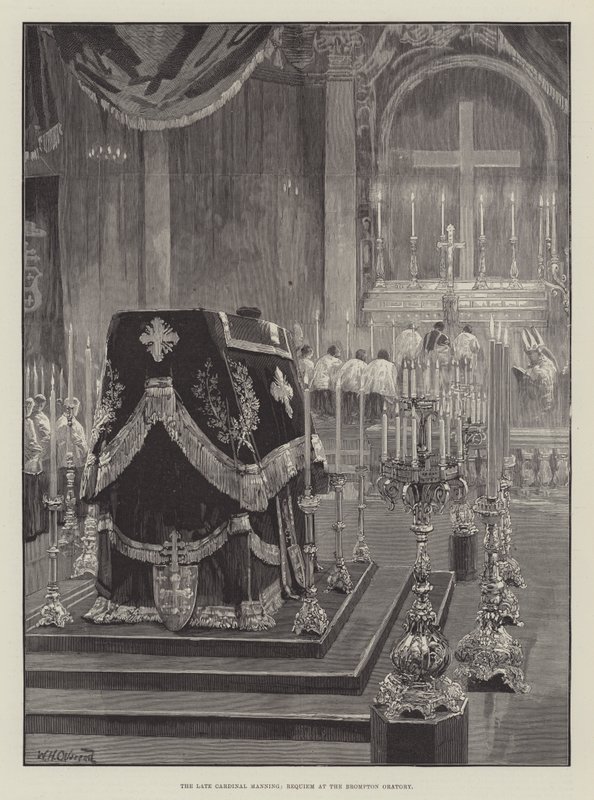 Den avlidne kardinal Manning, Requiem i Brompton Oratory av William Heysham Overend