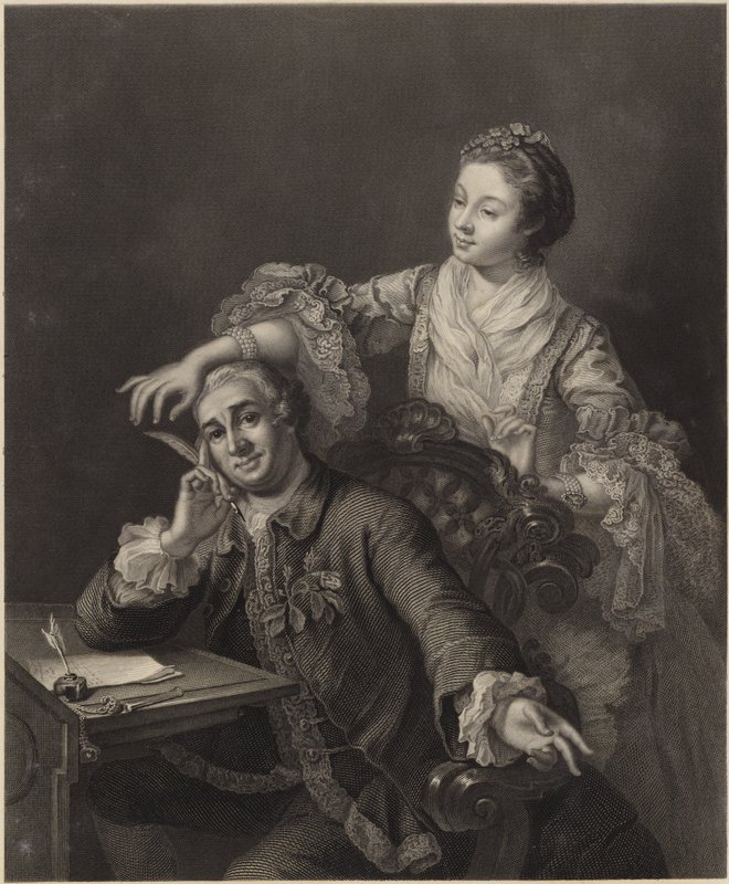 David Garrick och hans fru av William Hogarth