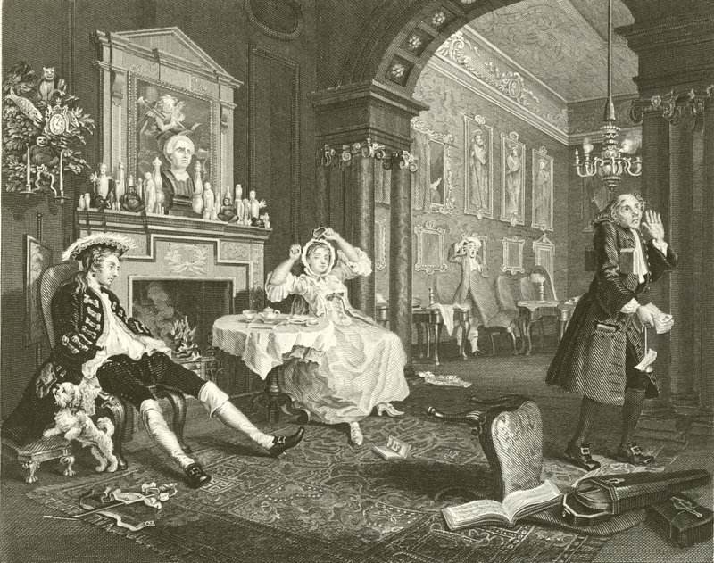 Äktenskap A La Mode av William Hogarth