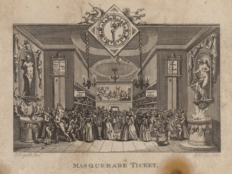 Maskeradbiljett av William Hogarth