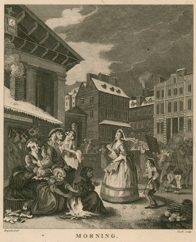 Morgon i Covent Garden, London av William Hogarth