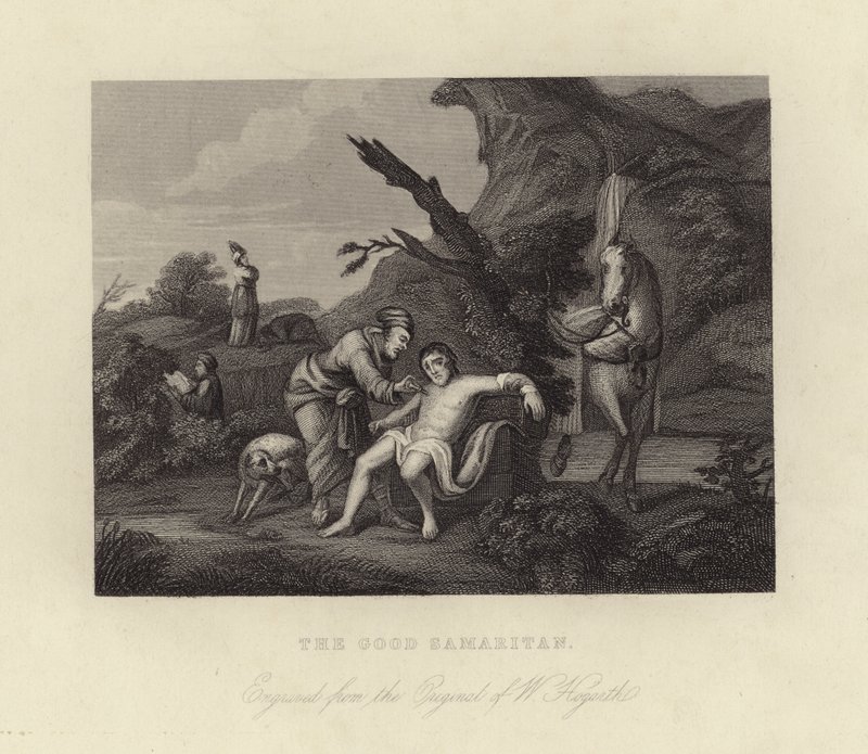 Den barmhärtige samariten av William Hogarth