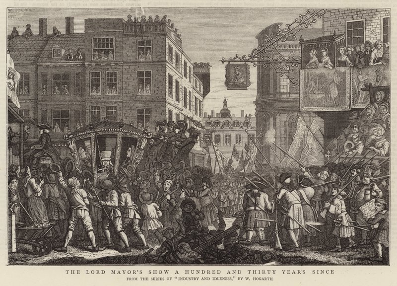 Överborgmästarens show för hundra och trettio år sedan av William Hogarth