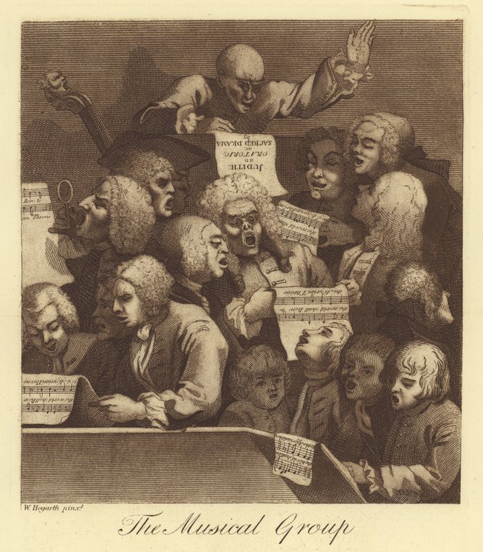 Musikgruppen av William Hogarth