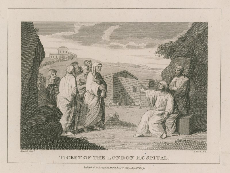 Biljett till London Hospital av William Hogarth