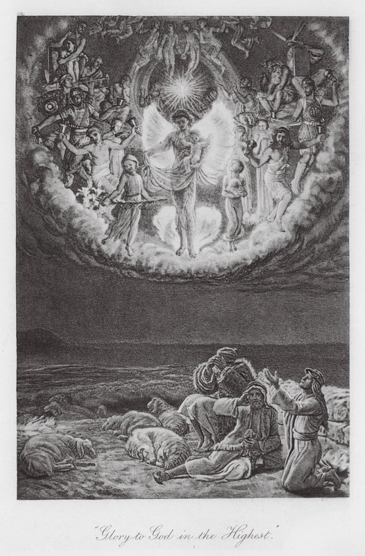 "Ära till Gud i det högsta" (fotogravyr) av William Holman (after) Hunt