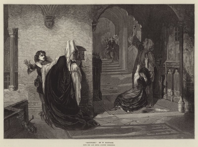 Sanctuary, från den sena Royal Academy Exhibition av William Holyoake
