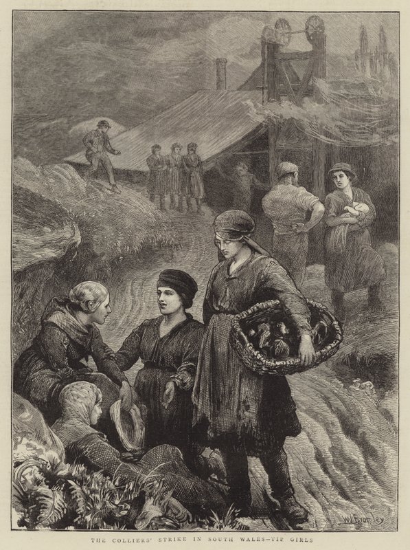 Colliers strejk i södra Wales, Tips Girls av William III Bromley