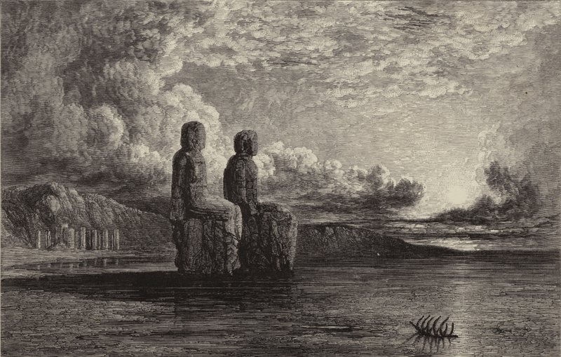 Memnon (gravyr) av William James (after) Muller
