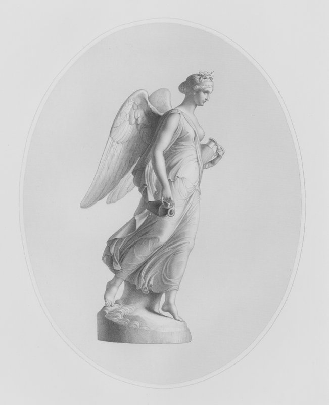 Aurora, graverad av W Roffe från statyn av J Gibson, RA, i Mrs Henry Sandbachs ägo (gravyr) av William John Roffe