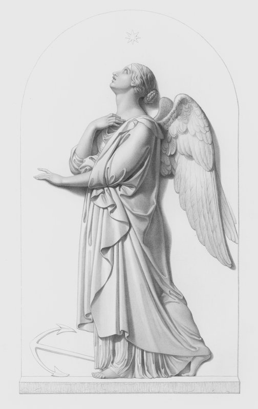 Hope, graverad av W Roffe från basreliefen av J Gibson, RA (gravyr) av William John Roffe