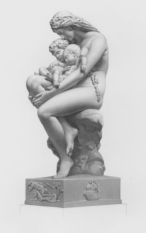 The First Cradle, graverad av W Rolfe från gruppen av A H Derby (gravyr) av William John Roffe