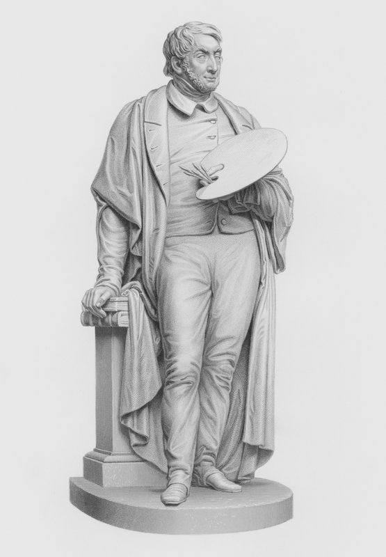 Turner, RA, graverad av W Roffe från statyn av E Baily, RA (gravyr) av William John Roffe