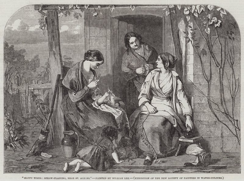 Happy Times, Straw-Plaiting, nära St Albans av William Lee