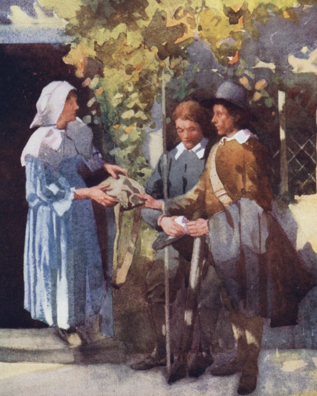 Illustration för The Compleat Angler av Izaak Walton (färg litho) av William Lee Hankey