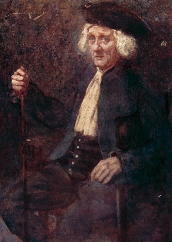 Illustration för The Deserted Village av Oliver Goldsmith (färg litho) av William Lee Hankey