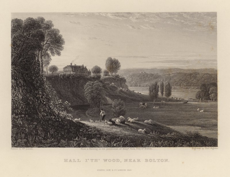Hall i skogen nära Bolton av William Linton
