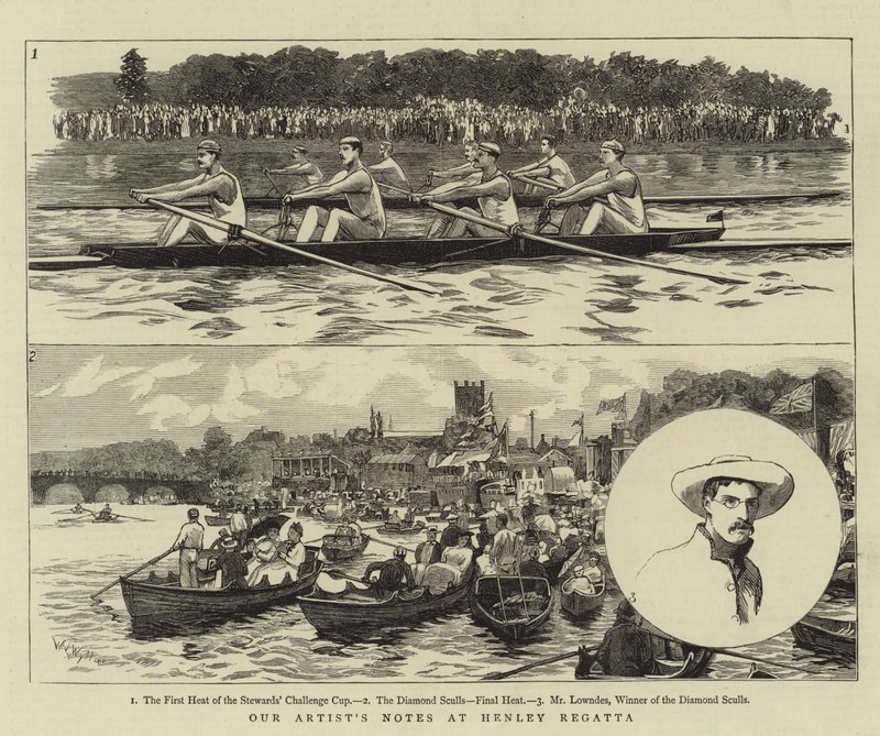 Våra konstnärsanteckningar vid Henley Regatta av William Lionel Wyllie