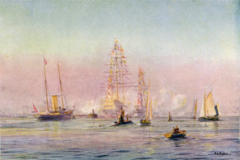 Portsmouth Harbour, 1912 av William Lionel Wyllie