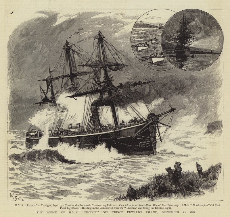 HMS Phoenix vrak utanför Prince Edward