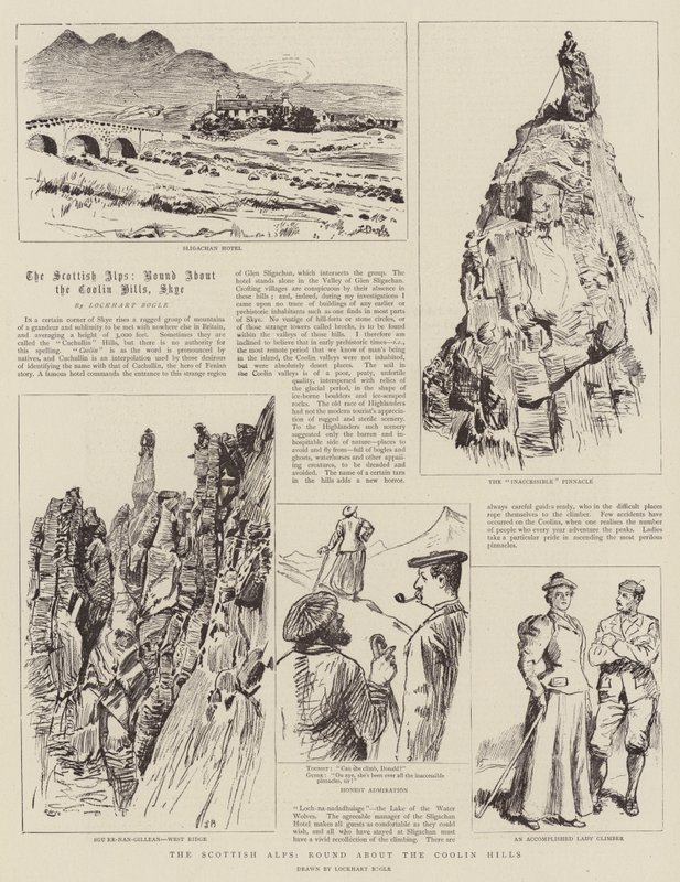 De skotska alperna, runt Coolin Hills av William Lockhart Bogle