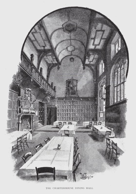 The Charterhouse Dining Hall (litho) av William Luker
