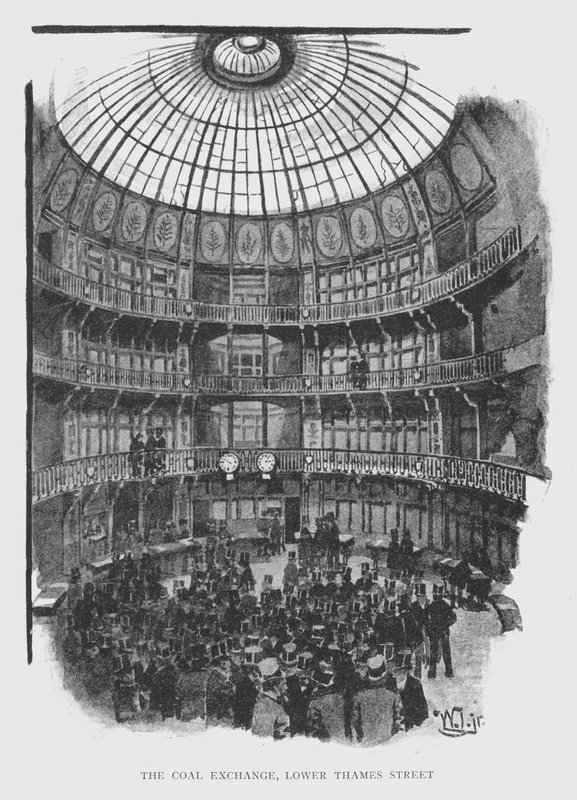 The Coal Exchange, Lower Thames Street (litho) av William Luker