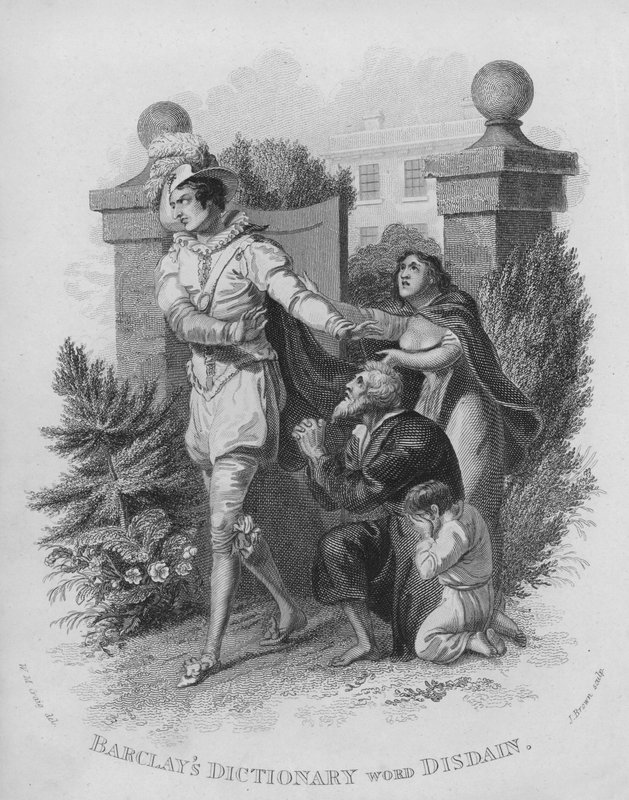 Barclays Dictionary, ord: Disdain (gravyr) av William Marshall (after) Craig