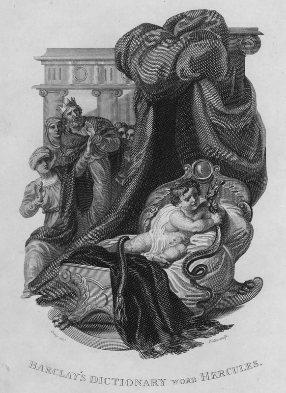 Barclays Dictionary, ord: Hercules (gravyr) av William Marshall (after) Craig