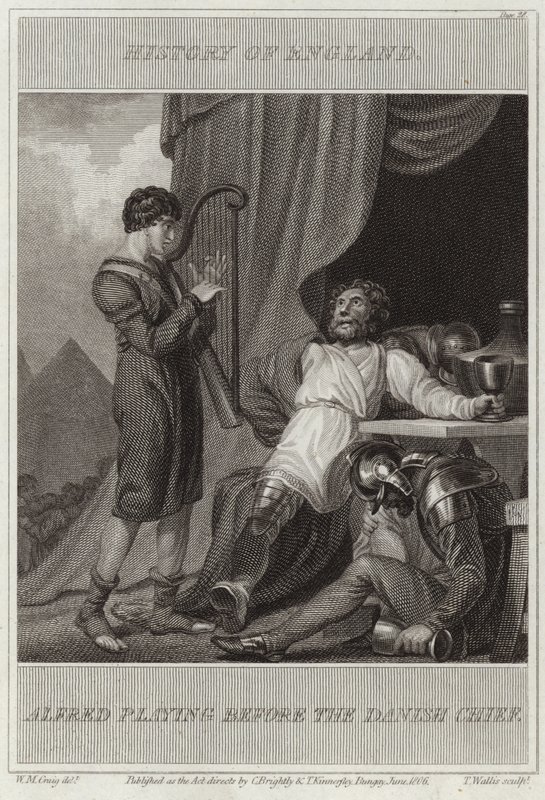 Alfred spelar före den danske chefen av William Marshall Craig