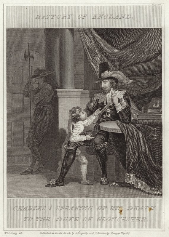 Charles I talar om sin död till hertigen av Gloucester av William Marshall Craig