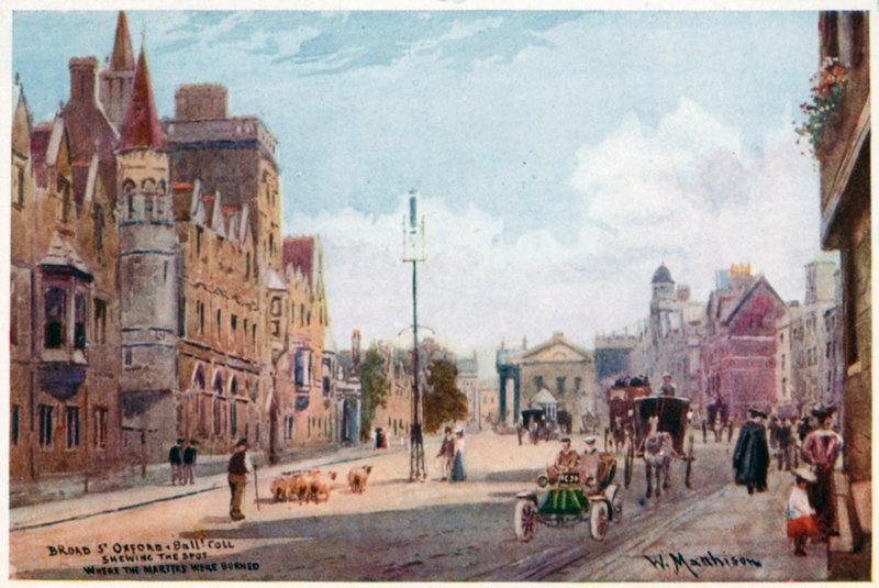 Broad St, Oxford, och Balliol College av William Matthison