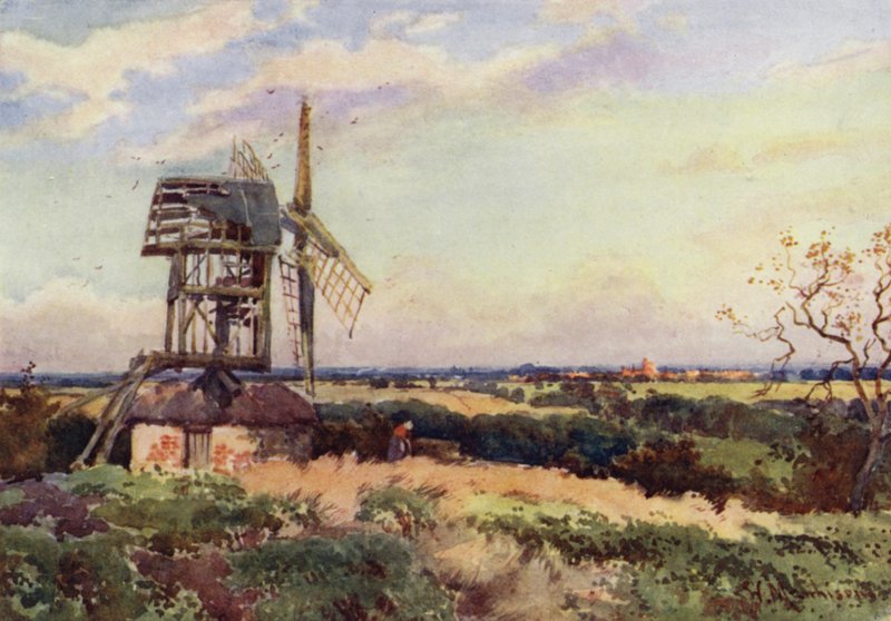 Madingley väderkvarn av William Matthison