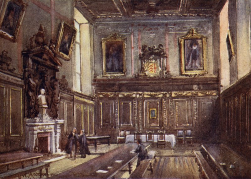 Hall of Clare College av William Matthison
