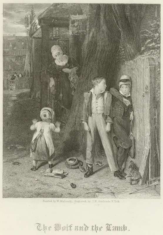 Vargen och lammet av William Mulready
