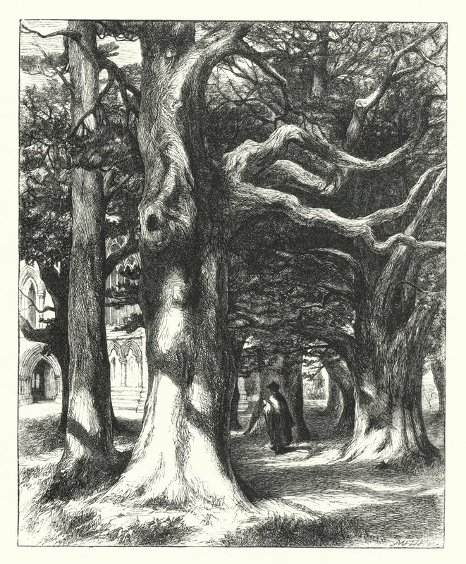Vägen till kapitelhuset (gravyr) av William Paton Burton